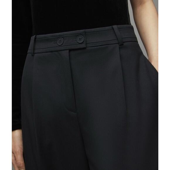 Allsaints Seline Mid-Rise Sleek Relaxed Pleated Trousers NWT US 8 UK 12 - Picture 8 of 12
